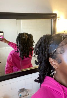 Starter Loc Coil Styles, Curly Locs Hairstyles For Women, Two Toned Locs, Pretty Locs, Dyed Dreads, Dreadlocks Hair Care, Dreads Hairstyles, Short Locs, Loc Hairstyles