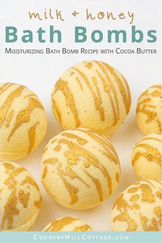 Bath Boms Diy, Lilin Aroma, Honey Bath, Homemade Milk, Bath Bomb Recipe, Bath Boms, Săpunuri Handmade, Moisturizing Bath