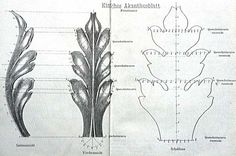 Acanthus Flower Drawing, Acanthus Flower, Fabrikasi Logam, Drawing Furniture, Metal Jewelry Making, Ornament Drawing