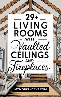 Create a living room that’s both elegant and inviting with these 29+ ideas featuring vaulted ceilings and fireplaces. Whether it’s a sleek marble fireplace or a rustic stone design paired with soaring beams, these spaces highlight the best of both luxury and comfort. Perfect for entertaining or cozy nights in, these living rooms make a dramatic statement. Discover how to bring your high-ceilinged space to life with these inspiring ideas! Rooms With Vaulted Ceilings, Marble Fireplace, Classy Decor, Rustic Stone, Marble Fireplaces, Elegant Living Room