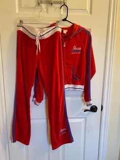 Vintage Y2K Rocawear Terry Cloth Womens Tracksuit  - top and bottom tagged size M - terry cloth material - great condition, just minor pilling in some areas  If you have any further questions please message me prior to purchase :) Y2k Tracksuit, Womens Tracksuit, Red Tracksuit, Track Suits Women, Tracksuit Outfit, Tracksuit Tops, Track Suit, Cloth Material, Tracksuit Women