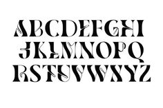 the upper and lower case of an english alphabet, with letters in black on a white background