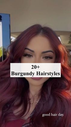 Transform your look with the rich, wine-inspired hues of burgundy hair, perfect for adding a touch of bold sophistication to your style.