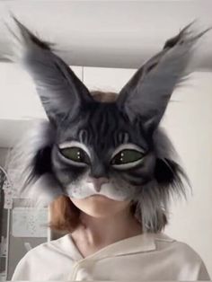 Therian Cat, Therian Stuff, Cute Mask, Mask Ideas, Maybe In Another Life