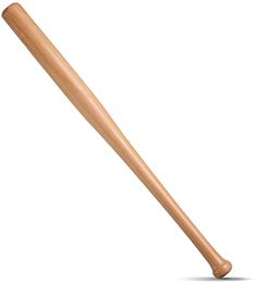 a wooden baseball bat on a white background