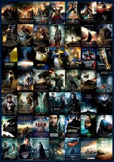 many different movie posters are shown in this collage, including the title and titles