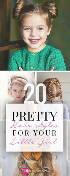 20 Pretty Hairstyles for Your Little Girl | momooze.com #littlegirlhair Awesome Hairstyles, Quick Hair, Two Girls, Toddler Hair, Pretty Hairstyles, Kids Hairstyles