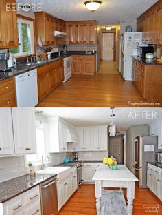 an image of a kitchen and dining room with the same color scheme as shown in this postcard