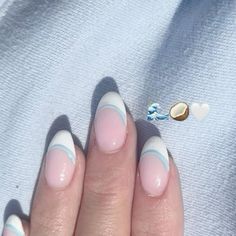 Teen Nails, Beachy Nails, Cute Simple Nails, Summery Nails, Casual Nails, White Nail