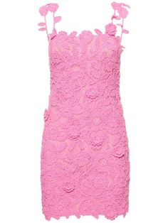 Find Blumarine Floral Macramé Cotton Blend Mini Dress on Editorialist. Fixed straps. Concealed side zip closure. All over pattern placement may vary. Model is wearing a sizeS Blumarine Dress, Fem Outfits, Interview Dress, Roses Dress, Dreamy Gowns, Crochet Knit Dress, Boutique Resort, All Over Pattern, Barbie Style