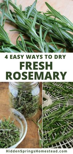 fresh rosemary is the perfect way to use fresh herbs in your kitchen and it's easy