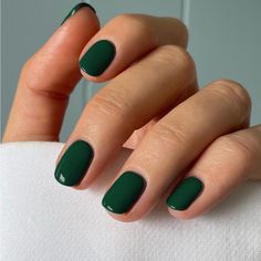 Super Cute And Stylish Ships In 5-10 Business Days Nail Inspo Forest Green, Dark Green Nail Designs Short, Cute Short Nail Sets Green, Forest Green Gel Nails Short, Nails Olive Skin Tone, Dark Green Shellac Nails, Classy Short Gel Nails, Short Acrylic Nails Oval Simple, Emerald Nails Short