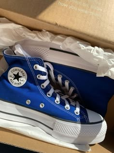 Blue Platform Converse, Converse Bleu, Converse Collection, Blue Converse