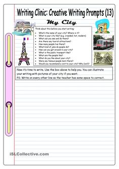 writing clinic creative writing prompts for students to use in their homes and school workbooks