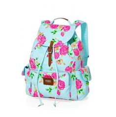 Adorable floral(: Pink Backpack Victoria Secret, Victoria Secret Backpack, Summer Purses, Africa Dress, Floral Backpack, Back To School Backpacks, Mk Bags, Victoria Secrets