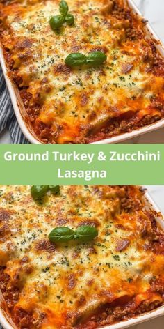 Enjoy a healthier twist on classic Italian comfort food with this Ground Turkey & Zucchini Lasagna recipe! Made with lean ground turkey, fresh zucchini, and a rich blend of cheeses, this low-carb, gluten-free lasagna is packed with flavor and perfect for those following keto, low-carb, or high-protein diets. Ideal for meal prep and family dinners, this dish is easy to make, loaded with protein, and a great way to add vegetables to your meal. Whether you’re looking for healthy dinner recipes or delicious casserole ideas, this zucchini lasagna is sure to become a favorite! Healthy Zucchini Lasagna Recipe, Healthy Recipe Ground Turkey, High Protein Low Carb Recipes Dinner Ground Turkey, Ground Turkey Lean And Green, Low Carb Ground Turkey Recipes For Dinner, Zucchini Noodle Lasagna, Ground Turkey Zucchini