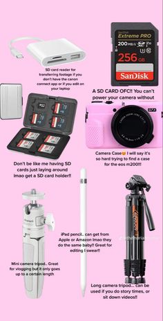 the contents of a camera and its accessories are shown in this advertisement for canon's new digital cameras