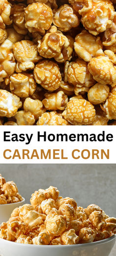 Enjoy Easy Homemade Caramel Corn, a buttery, caramel-coated popcorn that tastes just like it should—delicious! The best part? This Caramel Popcorn recipe doesn’t require any corn syrup, making it a treat your family will crave again and again. Save this delightful and simple dessert for later, and be sure to follow us for more fantastic popcorn recipes! #Popcorn #CaramelCorn #CaramelPopcorn #SweetPopcorn #PopcornRecipes How To Make Caramel Popcorn, Easy Caramel Popcorn, Coated Popcorn, Kettle Corn Recipe, Carmel Popcorn