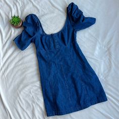 Nwt Free People Denim Dress With Pockets Free People Denim, Dress With Pockets, Free People Dresses, Free People Dress, Denim Dress, Colorful Dresses, Free People, Color Blue, Mini Dress