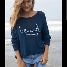 Light Weight Cotton Sweater Beach Crewneck, Beach Sweater, Wooden Ship, Top Light, Cotton Top, Cotton Sweater, Cotton Tops, Colorful Sweaters, Hand Embroidered