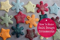 how to make salt dough ornament stars for christmas tree decorating and crafts