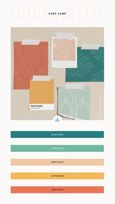 color inspiration | color inspo | beach vibes Ocean Color Aesthetic, Sea Life Color Palette, Boho Beach Color Palette, Surf Color Palette, Beachy Vibes Aesthetic, Beachy Branding, Sea Color Palette, Beach Website, Beach Color Palette