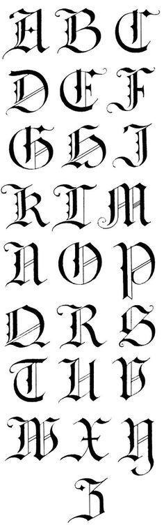 an old english type of calligraphy