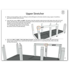 instructions for the upper stretcher