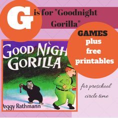 an advertisement for good night gorillala and other games