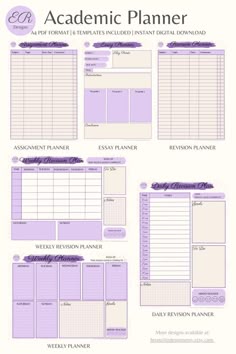 Printable Student Planner School Study Planner Printable - Etsy
