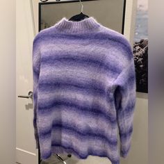 Cute Sweater Electric Purple, Cute Sweater, Cute Sweaters, Stripe Sweater, Color Purple, Acne Studios, Sweaters For Women, Turtle Neck, Acne