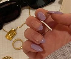 March Nails, Lilac Nails, Simple Acrylic Nails, Nail Idea, Minimalist Nails, Dream Nails, Fire Nails, Funky Nails