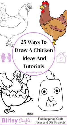 the 25 ways to draw a chicken and other farm animals