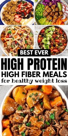 Looking for easy and healthy lunch options? Try these high fiber lunch ideas that are packed with protein to keep you feeling full and energized throughout the day. Perfect for work or on-the-go meals! Fiber Lunch Ideas, High Fiber Lunch Ideas, High Fiber Lunch, High Protein High Fiber Meals, High Fiber Meals, High Fibre Lunches, High Fiber Dinner, Fiber Meals, High Protein High Fiber