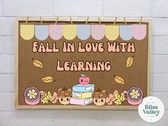 fall in love with learning bulletin board