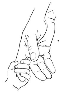 two hands holding each other with their fingers