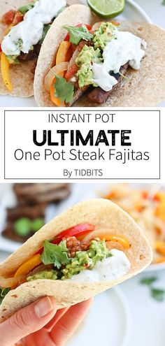 the ultimate instant pot steak fajita recipe is easy to make and so delicious