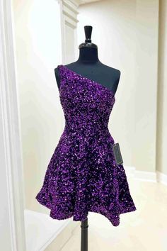 A-Line Short Royal Blue Sequins Homecoming Dress Royal Blue Hoco Dress, Lavender Prom Dress Long, White Prom Dress Short, Royal Blue Homecoming, Blue Hoco Dress, Royal Blue Homecoming Dress, One Shoulder Homecoming Dress, Knee Length Prom Dress, Blue Homecoming Dress