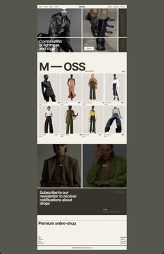 the website is designed to look like it has many different types of clothing on display