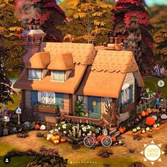 Sims 4 Cottage House, Cottagecore House