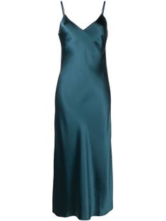 The JOSEPH Cilea Silk Satin Midi Dress features a V-neck, adjustable spaghetti straps, and a bias cut. It is made of silk satin and has a mid-length, straight hem. The Clique, Green Silk Dresses, Fancy Fits, Wanna Recreate, Midi Dress Blue, Gabriela Hearst, Love Your Skin, Paloma Wool, Satin Midi Dress