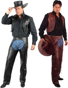 Cowboy Costume Mens, Western Pleasure Saddle, Wild West Outfits, Men's Costumes, Wild West Theme, Leather Chaps, Cowboy Costume, Western Costumes, Cowboy Christmas