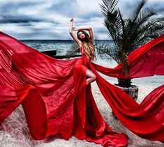 Red Dress Photoshoot, Red Flowy Dress, Dress Pose, Red Long Dress, Dress For Photoshoot, Dress Photoshoot, Miss Grand, Long Red Dress