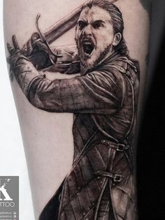 Best 33 Jon Snow Fan Tattoos – NSF – Music Magazine John Snow, Kit Harrington