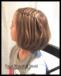 25 Little Girl Hairstyles...you can do YOURSELF! Short Girl Hairstyles, Sanggul Modern, Braided Half Updo, Sweet Hairstyles, Girly Hair, Girl Hair Dos, Girl Hair Styles, Kid Hair