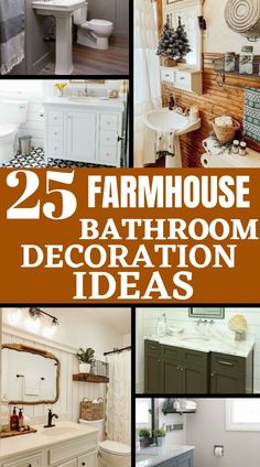 These farmhouse bathroom Ideas are the best. Looking for bathroom ideas to try ? Come and try these beautiful farmhouse bathroom ideas. These bathroom ideas are beautiful and everyone will love them very much. Log Home Bathroom, Classy Farmhouse, Farmhouse Bathrooms, Small Full Bathroom, Modern Farmhouse Ideas, Farmhouse Bathroom Ideas, Bathroom Counter Decor, Counter Decor, Hall Bathroom