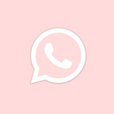 a pink wall with a white phone on it's side and the words whatsapp