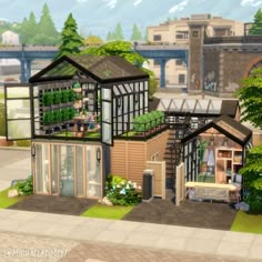 Gardener’s Tiny House 🌿 A 64-tile tiny home for up to two sims with two greenhouses and a small shop! The first floor is the actual living space while the second floor is an open greenhouse.No CC and Maxis Match the sims 4 house exterior || the sims 4 exterior || the sims 4 house || the sims 4 house ideas || sims 4 houses || sims 4 house plans #thesims4 #simshouse #simsbuild #showusyourbuilds #sims4maxismatch #sims4housebuild #simshome #dreamhouse #sims Sims 4 Eco House, Sims 4 Exterior, Loft House Plans, Sims 4 House Ideas, Sims 4 Loft, Sims 4 House, Small House Exterior