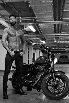 Tattoo Photoshoot, Harley Men, Buff Guys