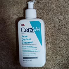 Cerave Acne Cleanser (1) Acne Control Cleanser (8 Fl Oz) Exp 8/24 Cerave Acne Control Cleanser, Skincare Cerave, Mario Badescu Drying Lotion, Cerave Skincare, Acne Body Wash, Acne Cleanser, Dafnne Jm, Clinique Acne Solutions, Glow Lotion